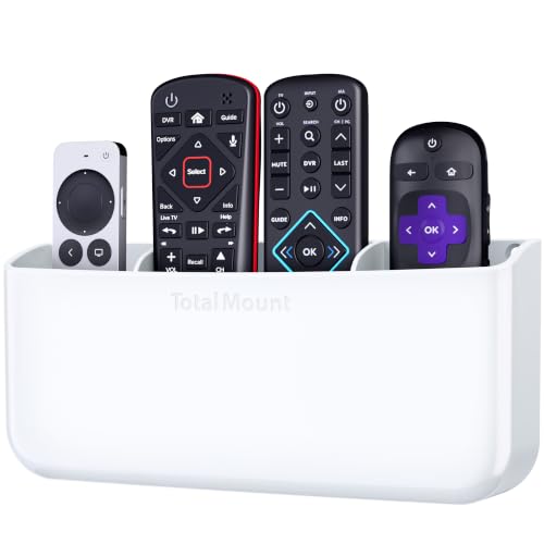 TotalMount-Drop-Free-Remote-Holder--Removable-Adhesive-Strips--XL-White TotalMount Drop-Free Remote Holder – Removable Adhesive Strips – XL White - Image 1