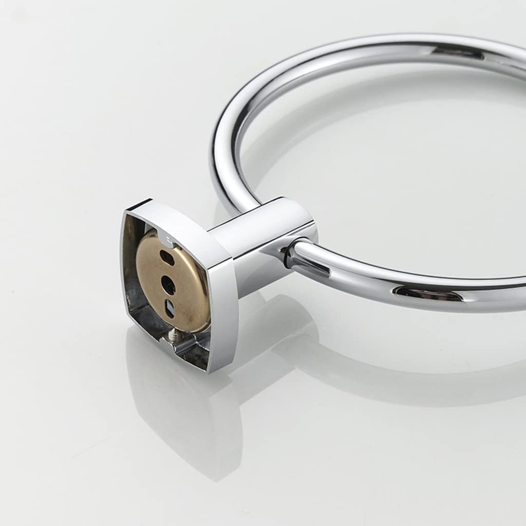 Anillo de Toalla, toallero Redondo de Cobre, toallero de baño, Colgador de Toallas de baño, punzón Simple