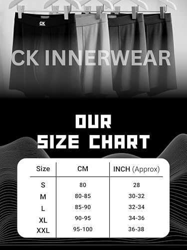 Image of CK INNERWEAR Men's Modal Cotton Stretch Trunks | Ultra-Soft Breathable Underwear with 4-Way Stretch, Anti-Odour & No Ride-Up Fit | Premium Waistband | Underwear for Men | Pack of 1 /2 /4 | S-XXL