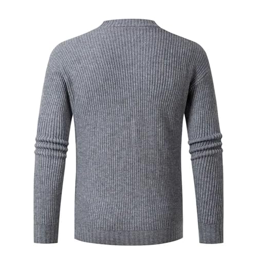 Men's Cardigan Sweater Casual V-Neck Long Sleeve Simple Solid Color Knitted Sweaters2