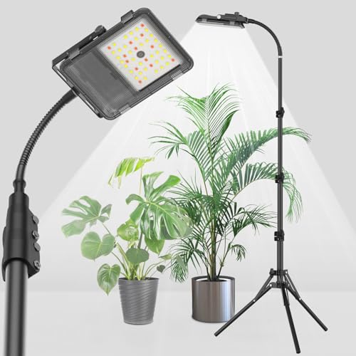 SANSI Hanging Grow Light String for Indoor Outdoor Plants, 6 LED Grow Light Bulbs 72W with Optical Lens for High PPFD, IP65 Waterproof Plant Grow Lamp for Greenhouse Garden (Upgraded) 72.0 W