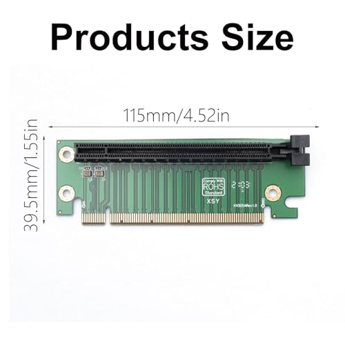 Tarjeta PCIe3.0 X16 para GPU con extensión vertical 90° miniatura 5