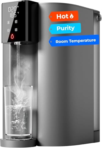 [Instant Hot] Waterdrop Reverse Osmosis Water Filter System Hot & Ambient Countertop RO Water Filter 6 Stage No Installation Required NSF/ANSI 58 & 372 Certified WD-C1H