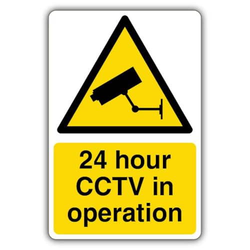 Panneau CCTV In Operation pour sécuriser votre propriété V Safety plastique rigide 300x450mm