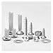 Screw Set with Nuts Caps Screws Washers Self-Tapping Kit M2M3 M4M5M6 - Handyman Tool Box Collection(24 types-C-296Pcs)