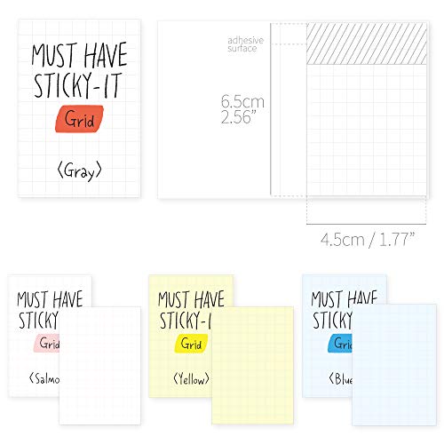 Blocs mémo autocollants Monolike 80 feuilles pour ne plus rien oublier