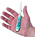 Case XX WR Pocket Knife Mini Trapper Caribbean Blue Jig Bone Item #25593 - (6207 SS) - Length Closed: 3 1/2 Inches
