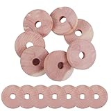 16 Stück Zedernholz Mottenschutz, Natürliche Zedernholz Ringe, Effektiver...