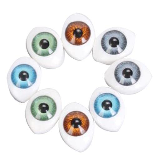 4 Color 8pcs Oval Hollow Back ABS Eyes for Doll Mask DIY 5mm|8X ABS Doll Eyes|Supplies| Supplies| Doll Making & Repair | Dolls |Dolls & Bears-image-39
