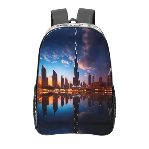 Dubai Sidewinder Tower Large capacity backpack, large capacity black edge backpack,