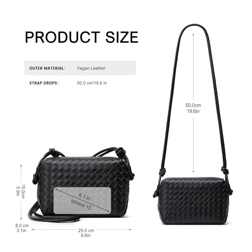 hedexe Woven Vegan Leather Crossbody