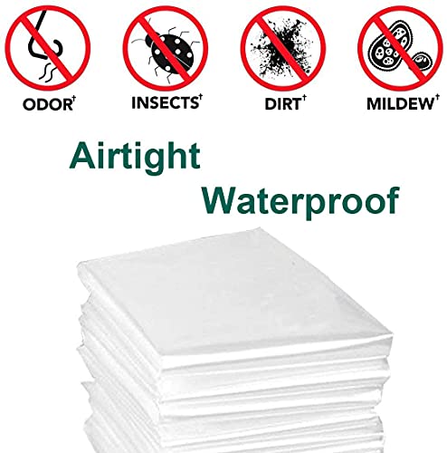 Elebac Hanging Vacuum Storage Bags For Clothes, 6 Large Vacuum Sealer Space Saver Bags For Clothes, Vacuum Compression Garment Bags For Closet Orgainzer, Coat, Jacket, With Hanger Hook #TOP6