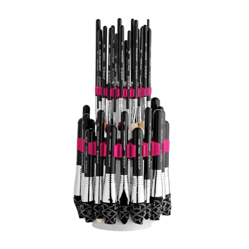 Sigma Beauty Dry’n Shape Tower – Makeup Brush Drying Rack for Storing and Cleaning Face & Eye Makeup Brushes, Helps Dry and Restore Brush Head Shape (1 Unit, Holds Up to 44 Brushes)