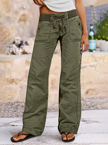 Image of Flamingals Straight Leg Drawstring Pants for Women
