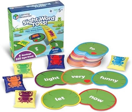 Learning Resources Sight Word Toss, 116 Pieces Ages 5+, Games fo Kids 4-8, Sight Word Games, Educational Games