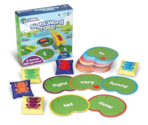 Learning Resources Sight Word Toss, Sight Word Phonics Games, Reading Flash Cards, Ages 5+