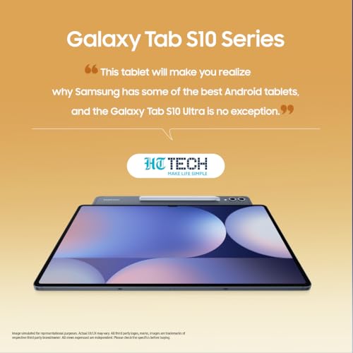 Image of Samsung Galaxy Tab S10 Ultra, S Pen in-Box, 36.99 cm (14.6 inch) Dynamic AMOLED 2X Display, 12 GB RAM, 512 GB Storage, Wi-Fi + 5G Tablet, Moonstone Gray
