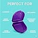 FRESH KNIGHT Retainer Case (2 Pack). Retainer Case with Vent Holes. Perfect for Denture, Mouth Guard, Aligner (Purple)