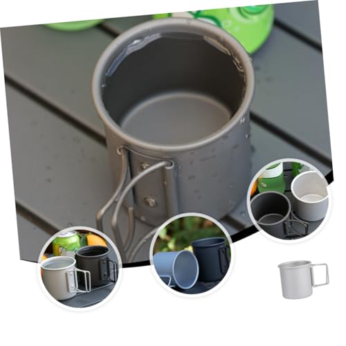 Tasses de camping pliables légères en aluminium pour boissons chaudes - 6