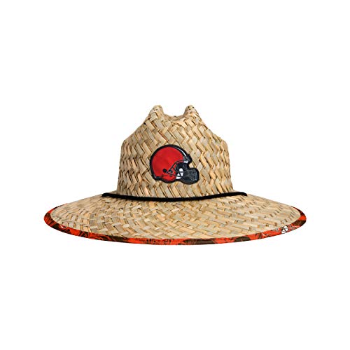 Image of NFL Team Logo Americana Floral Lifeguard Beach Straw Sun Hat