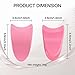 Miuffue Eyelash Applicator Tool 35mm Width Lash Applicator Clip, 1PCS Eyelash Tweezers for False Lashes, Pink