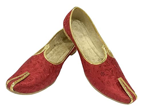 ESHOE ETHNIC Punjabi Juttis for Men's Sherwani Shoe Mojaris Wedding Juti Stylish Mojari for Men Jutti