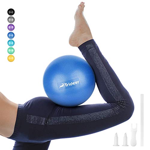 Trideer Pilates Ball, Barre Ball, Mini Exercise Ball, 9 Inch Small Bender Ball, Pilates, Yoga, Core Trideer Pilates Ball, Barre Ball, Mini Exercise Ball, 9 Inch Small Bender Ball, Pilates, Yoga, Core