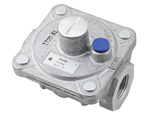 Maxitrol RV48L-3/4 RV48L Natural Gas Pressure Regulator 1/2 FPT Thread 3/4 In and Out Opening 1/2 PSIG In 3-6 WC Out