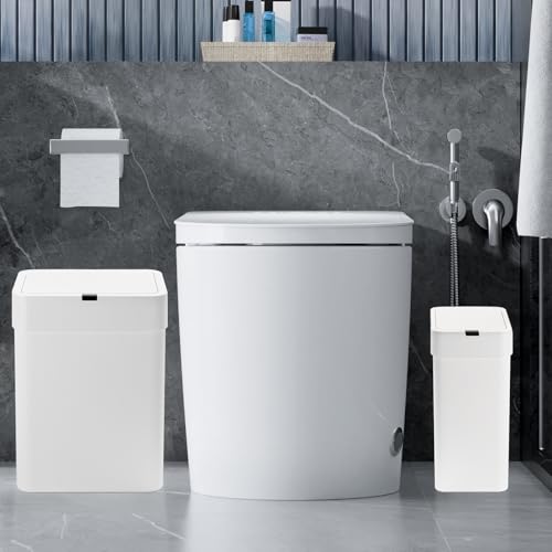 Canecas de basura con sensor 2 pack blanco 6.5 gal miniatura 7
