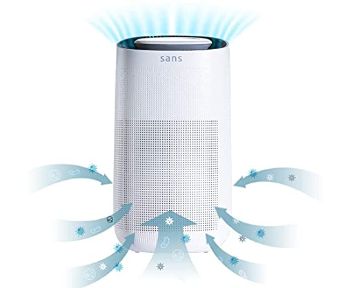 Sans HEPA 13 Air Purifier - 1560ft² ultra-quiet home air purifier with pre-filter, activated carbon, and UV-C light