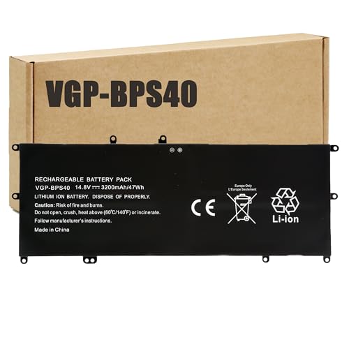 BLESYS VGP BPS40 Batería portátil para Sony Vaio Flip SVF 15A 14A SVF15N1L2ES Notebook 14,8V 47Wh
