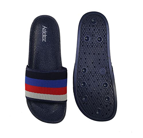 Image of ZAPPY Men's and Boy's Comfortable Flexible Super Soft Strap Slides Flip-Flop Slippers