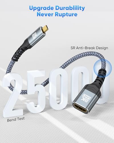 Adaptador Micro HDMI a HDMI 2 Pack 8K 48Gbps miniatura 3