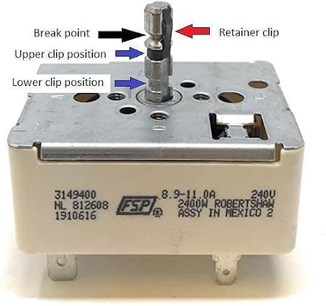 OEM Cooking Switch 3149404, 811411