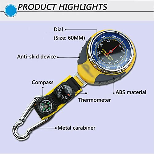 Foto von JINYISI Höhenmesser, 4-in-1-ABS-Höhenmesser, Outdoor-Bergsteiger-Zubehör, Höhenmesser, Kompass, Outdoor-Bergsteigerzubehör
