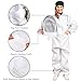 Lawei Professional Bee Suit for Men Women, Bee Keeper Suite with Beekeeping Gloves and Ventilated Hood, Fully Body Durable Beekeeper Suite, Multi-Size Bee Outfit for Beekeepers and Beginners, (L)