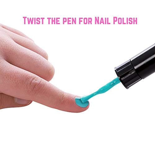 GirlZone: Unicorn Nail Art Kit, Nail Art Stickers, 3 Nail Salon Pens and Makeup Bag, Great Gifts for Girls - Thumbnail 7