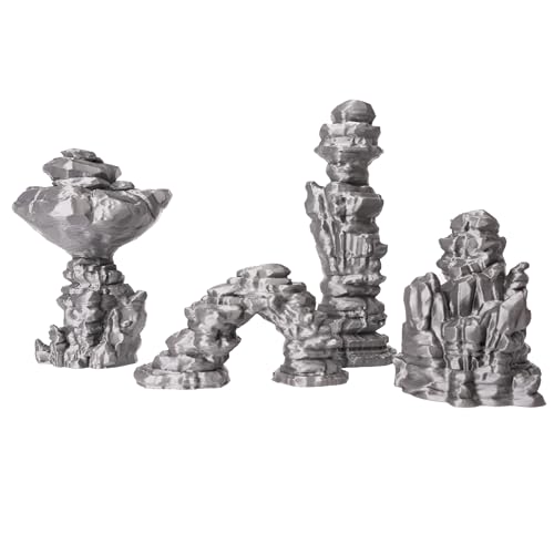 Tabletop Terrain Desert Canyon Rocks Set 3 for Star Wars Legion and Sci-Fi Wargames Dungeons and Dragons Fantasy and RPGs 28mm 35mm 1:47 (Small Set)