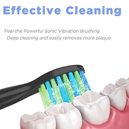 Senyum Toothbrush Replacement Heads For Fairywill,Replacement Brush Heads For Fairy Will, Electric Toothbrush Head For Fw-507/508/551/515/917/959,Fw-D1/D3/D7/D8, 10 Pack #TOP2