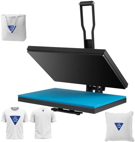 SmarketBuy Heat Press Machine 16x20 Inch, High Pressure Clamshell Heat Press 1700W, Large Heat Press Digital Control Heat Transfer Machine for T Shirts
