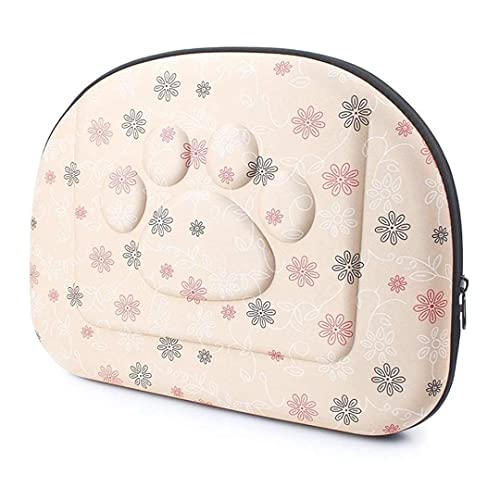 KittuPet-Portable-Foldable-Pet-Carry-Bag-Travel-Shoulder-Puppy-Cat-Outdoor-Puppy-Airline-Pet-Carrier-Carrier-Soft-EVA-Breathable-Handbag-17-x-13-Inches-Beige-Cream