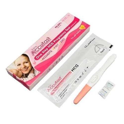 Test di Gravidanza HCG Midstream Accufast – Autotest Rapido e Affidabile, Risultato in Pochi Minuti, 1 Pezzo