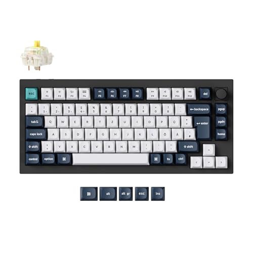 Keychron Q1 Max QMK/VIA Teclado mecánico personalizado, 82 teclas...