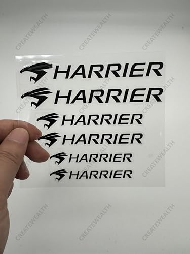 ハリアー キャリパーステッカー 耐高温 ステッカー カッコいい レーキキャリパーカバー 防水ステッカー ブレーキキャリパー(ブラック)