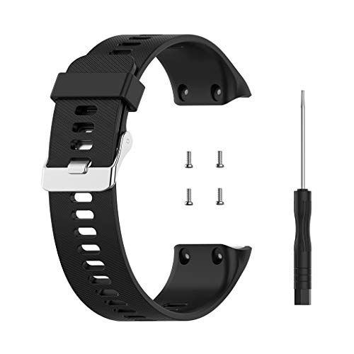 F Fityle Pulseira de relógio para garmin forerunner 35 30 35j foreathlete 35j pulseira de borracha -