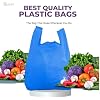 2000 X Strong BLUE Recycled 11x17x21" Vest Carrier Bags