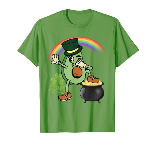 Dabbing Leprechaun Avocado Vegan Vegetarian St Patricks Day 