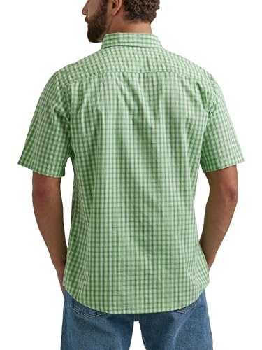 Wrangler Authentics Men's Short Sleeve Plaid Woven Shirt