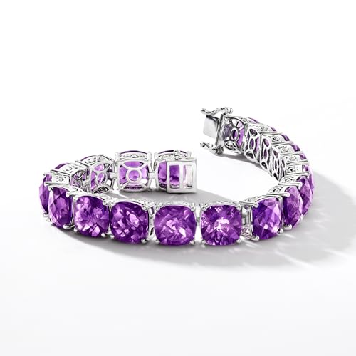 Ross-Simons 50.00 ct. t.w. Amethyst Tennis Bracelet in Sterling Silver3