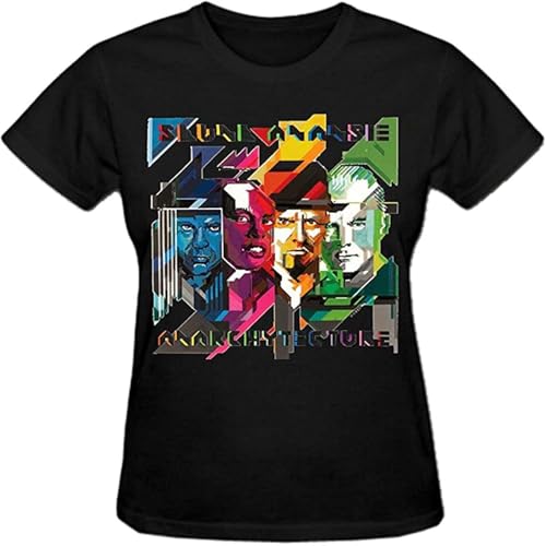 HANLINMY Cousins Skunk Anansie Anarchytecture 100% Cotton T Shirt for Men O Neck Black L